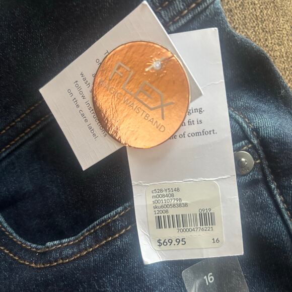 Lane Bryant Jegging Skinny Leg NWT Flex Wide Elastic Waistband 3 Button Size 16 - Picture 7 of 11